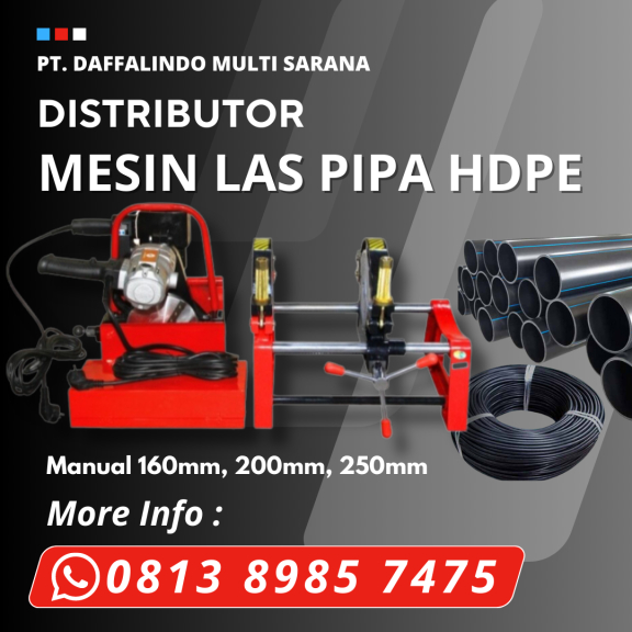 Distributor Mesin Las Hdpe type 160mm 2 Clamp - di jakarta