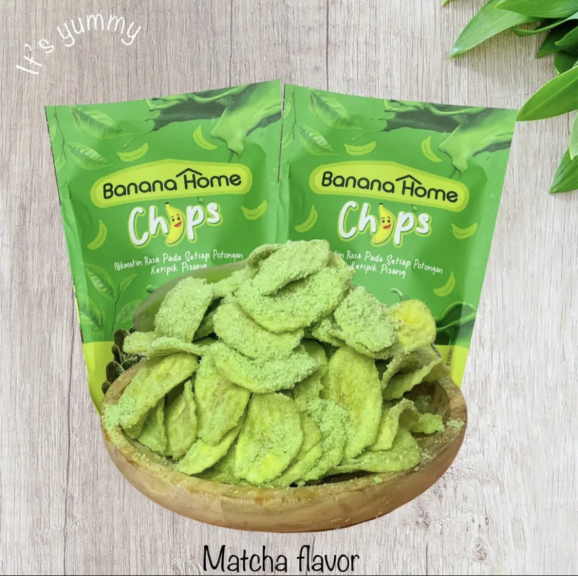 BANANA HOME CHIPS VARIAN MATCHA FLAVOR