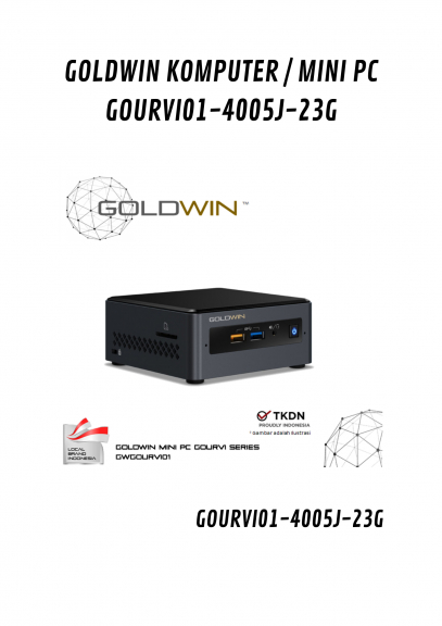 GOLDWIN KOMPUTER MINI PC GOURVI01 4005J 23G