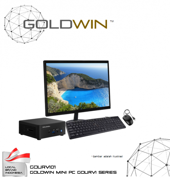 GOLDWIN KOMPUTER MINI PC GOURVI01 0320240DPG