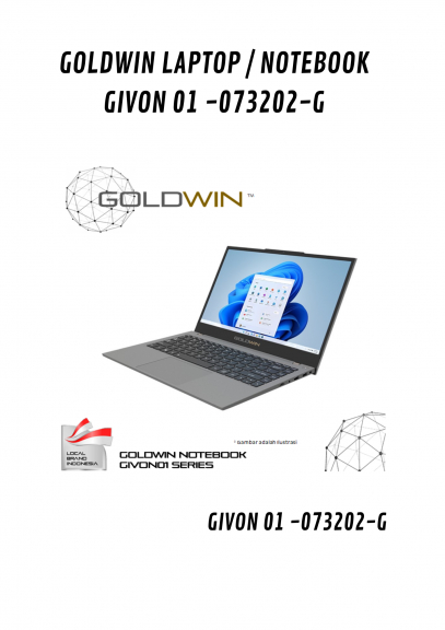 GOLDWIN LAPTOP  NOTEBOOK GIVON 01  073202 G