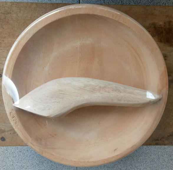 Cobek dan ulekan kayu diameter 20cm