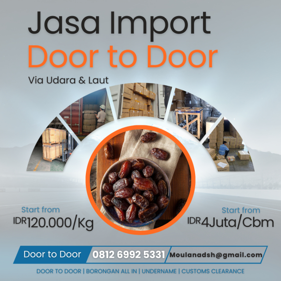 Jasa Import Kurma Arab Saudi to Jakarta