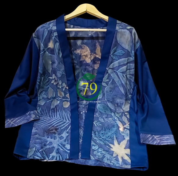 Outer Ecoprint Kimono Mahkota