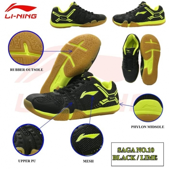 Sepatu badminton original lining saga 10