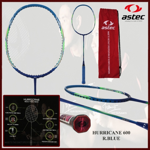 Raket badminton original astec hurricane 600