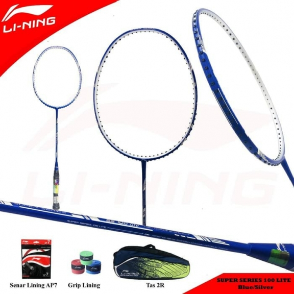 Raket badminton original LINING super series 100 lite