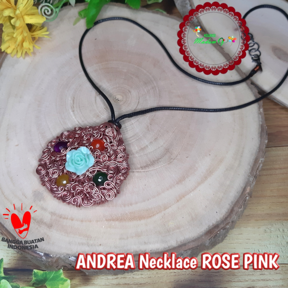 ANDREA Necklace PINK ROSE