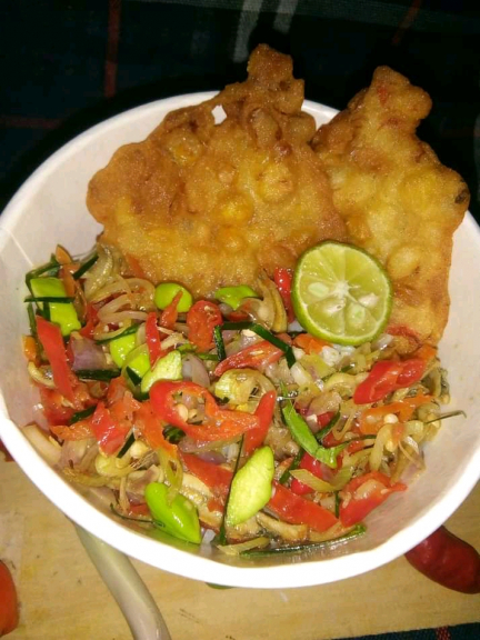 Nasi Teri matah