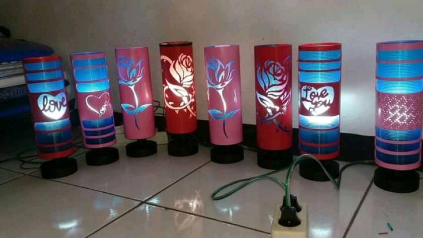 Lampu hias pvc