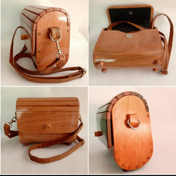 tas kayu slempang