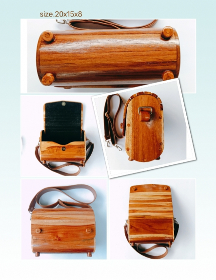 tas kayu slempang hanmade