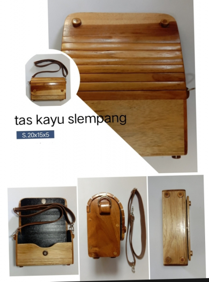 tas kayu slempang hanmade