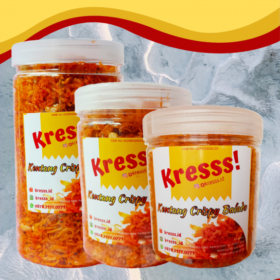 Kresss! Kentang Crispy Balado | Kentang Mustofa - 600ml