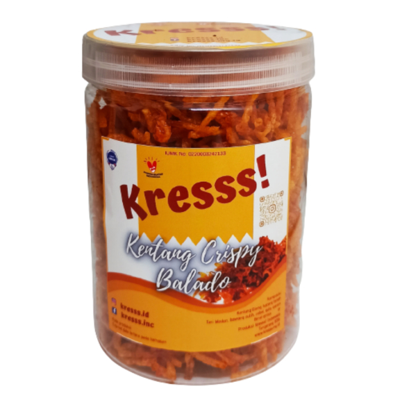 Kresss! Kentang Crispy Balado | Kentang Mustofa - 800ml