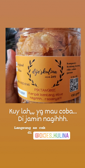 PikTangBie (keripik kentang ebie)