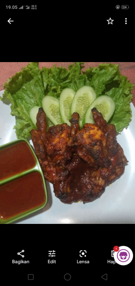 Ayam bakar taliwang dan ikan bakar