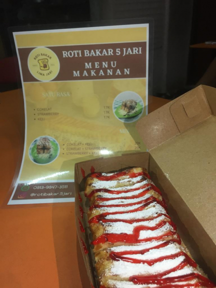 Roti bakar 5 jari