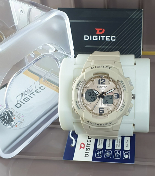 Jam Tangan Sport Wanita Original Digitec Dual Time Tahan Air