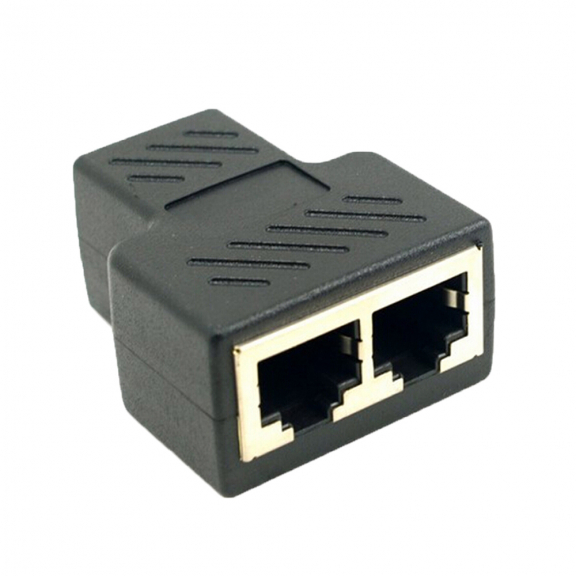 RJ45 LAN Ethernet Network Connector Splitter 1 to 2