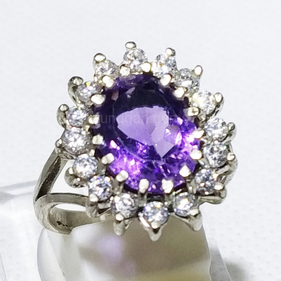 CINCIN WANITA BERMATAKAN BATU AMETHYST A-292