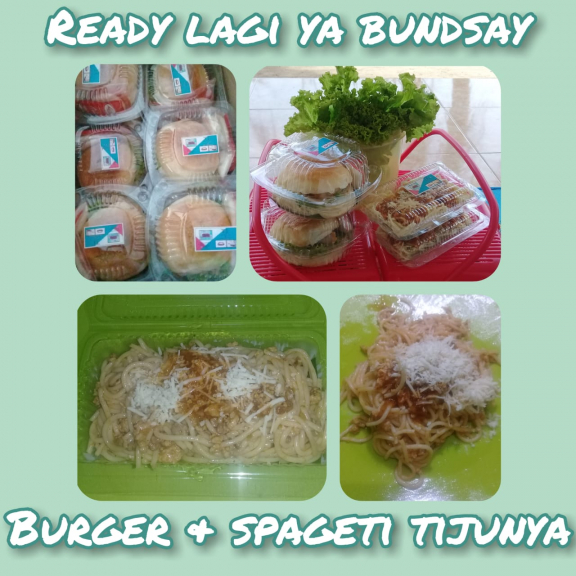 Tiju burger dan spageti