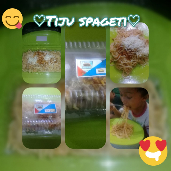 Tiju burger dan spageti