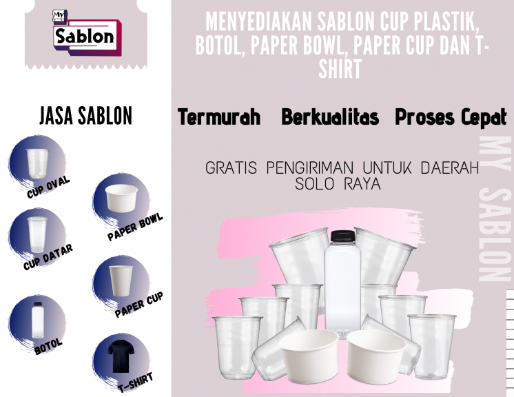 Sablon cup dan sablon kaos