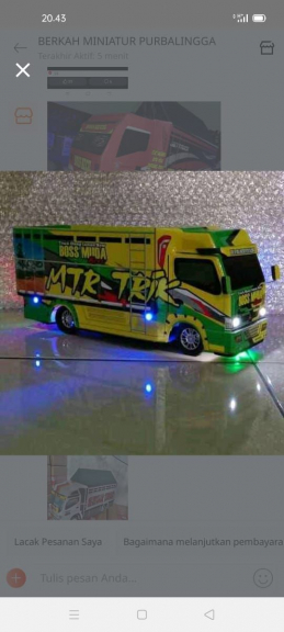 Miniatur truk kekinian