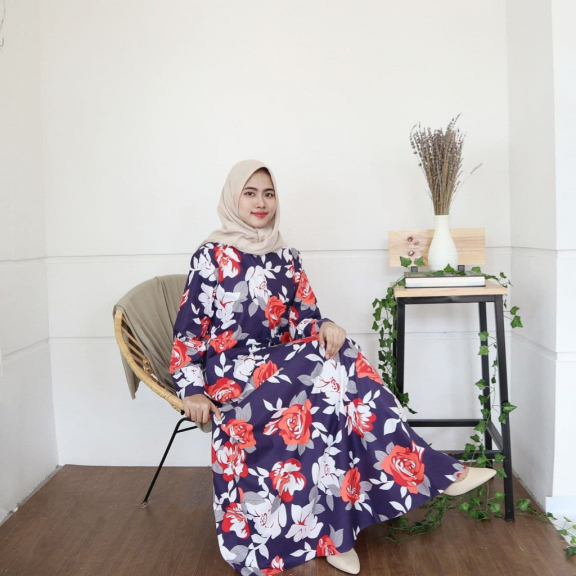 Gamis Harian Motif