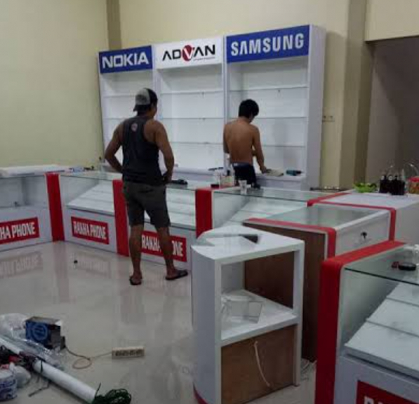 Macem2 Furniture khicenset Intalase Konter HP Meja Kasir meja kerja repsesionis patisi ruangan dekorasi kamar dll