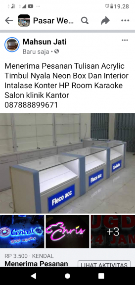 Macem2 Furniture khicenset Intalase Konter HP Meja Kasir meja kerja repsesionis patisi ruangan dekorasi kamar dll