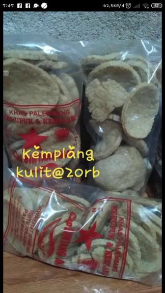 Pempek dan kerupuk