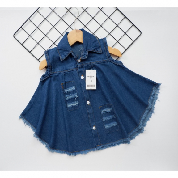 Dress Umbrella Jeans Anak Perempuan