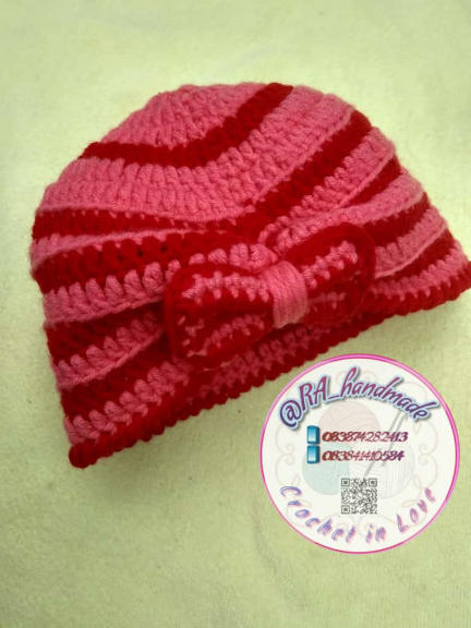 Topi rajut RA handmade