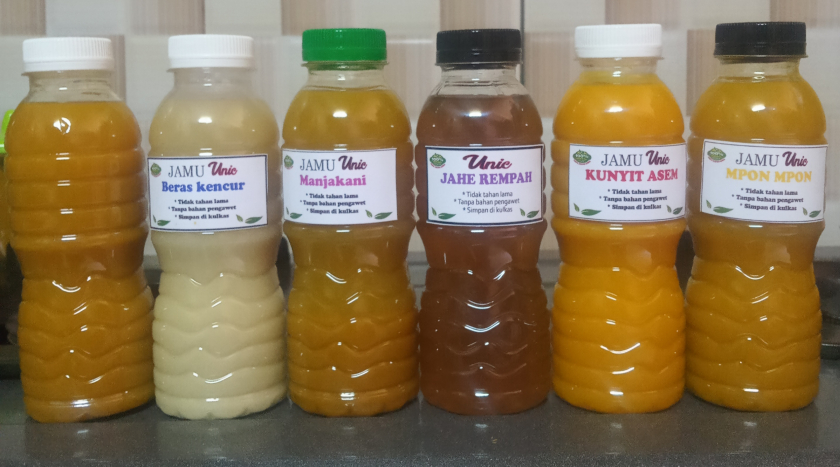 Peach gum, bawang tunggal madu, jamu