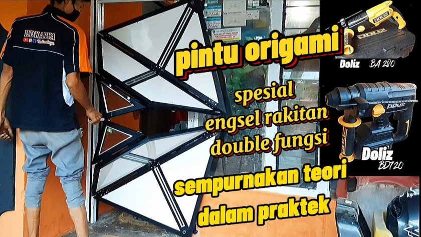 Pintu lipat origamai