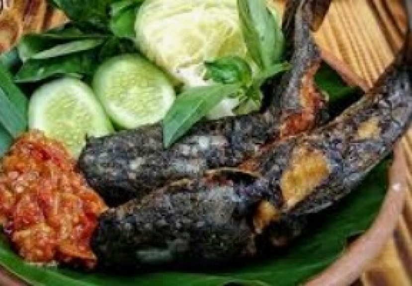 Pecel lele dan ayam goreng/bakar