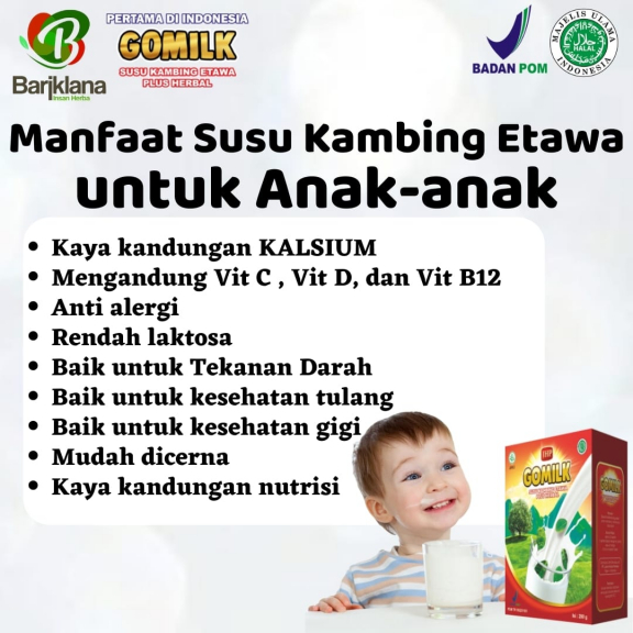 Gomilk susu kambing etawa