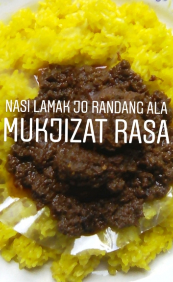 NASI LAMAK JO RENDANG ALA MUKJIZAT RASA