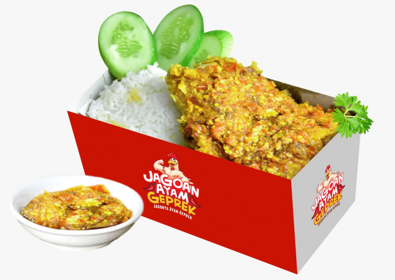 Nasi Ayam Geprek Sambal Kacang