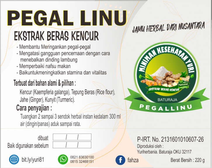 Herbal Beras Kencur