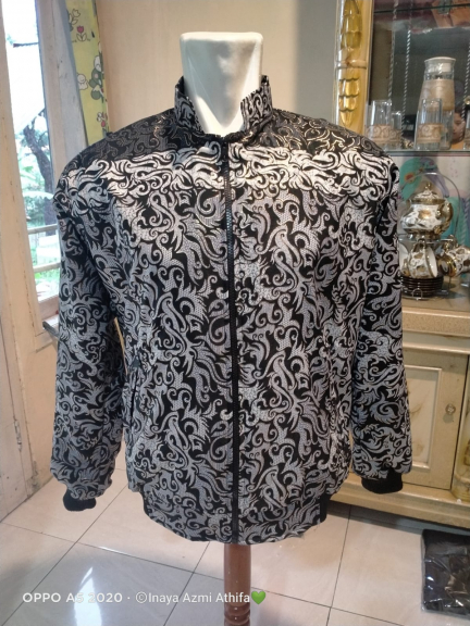 Shaquille outfit jaket batik printing premium 