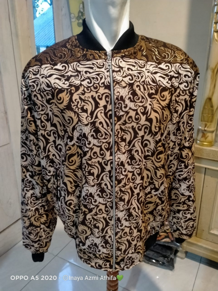 Shaquille outfit jaket batik printing premium 