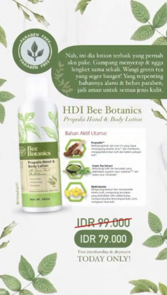 Bee Botanics hand & body lotion