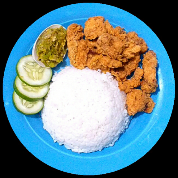 Nasi Ayam Crispy Sambal Ijo