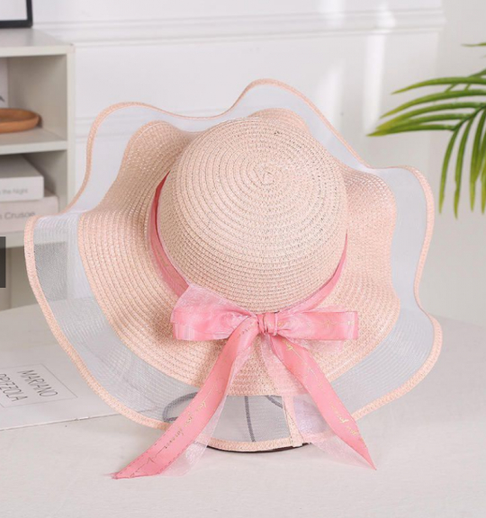 topi pantai trasparan /summer hat/ beach hat