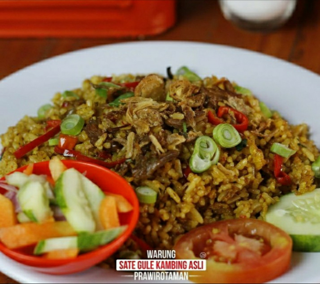 Sate, gule, tongseng, tengkleng, nasi goreng