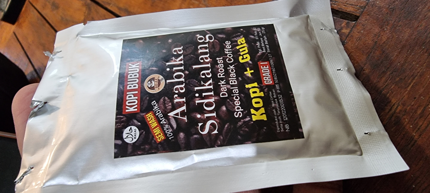 Kopi Bubuk Arabika Sidikalang Dark-Roast/Kopi + Gula