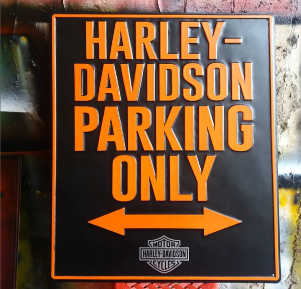 plat timbul dekorasi dinding harley davidson